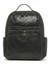 Business Rugzak 2 Compartimenten Met 15" Laptopvak Basilic pepper Zwart traveler BTRA10