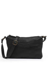 Cross Body Tas Cow Leder Basilic pepper Zwart cow BCOW68