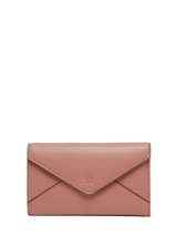 Portefeuille Leder Yves renard Roze enveloppe 29283