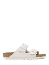 Slippers Arizona Uit Leder Birkenstock Beige women 10266842