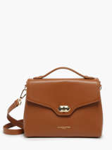 Cross Body Tas Milano Cosmos Leder Lancaster Bruin milano cosmos 55
