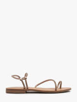 Open Sandalen Uit Leder Les tropeziennes Roze women HODAXA