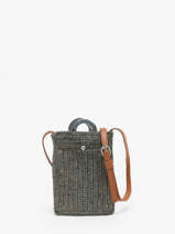 Cross Body Tas L'atelier Du Crochet Le voyage en panier Grijs l'atelier du crochet AM776