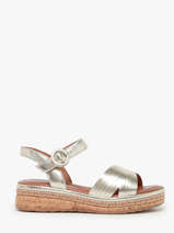 Sandalen Uit Leder Tamaris Goud women 42
