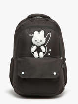 Rugzak 2 Compartimenten Miniprix Zwart backpack 6235