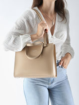 Schoudertas Sierra Lancaster Beige sierra 2-vue-porte