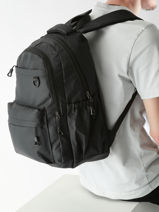 Rugzak 2 Compartimenten Miniprix Zwart backpack 342-vue-porte
