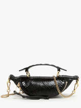 Cross Body Tas Origami Leder Lancel Zwart origami A13274
