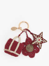 Sleutelhanger Vanessa bruno Rood charms 57V42933