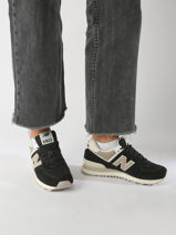 Sneakers 574 New balance Zwart women WL574DK2-vue-porte