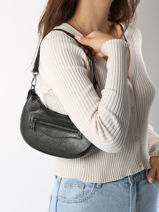 Schoudertas Nine Leder Milano Zwart nine NI24061-vue-porte