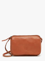 Cross Body Tas Leather Leder Biba Bruin leather BET6L
