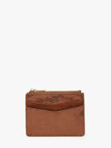 Kaarthouder Leder Mila louise Bruin vintage 3570LZV