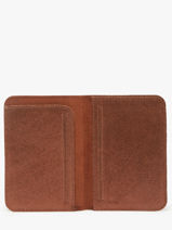 Paspoorthouder Vintage Leder Mila louise Bruin vintage 3364X-vue-porte