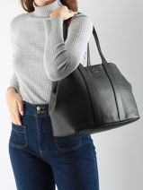 Schoudertas City Court Leder Lacoste Zwart city court NF4633IE-vue-porte