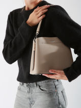 Schoudertas /cross Body Grained Miniprix Beige grained F8515-vue-porte