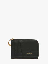 Portemonnee Leder Nat et nin Zwart vintage NIKO