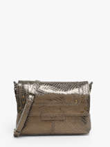 Cross Body Tas Felizia Leder Pieces Grijs felizia 17116820