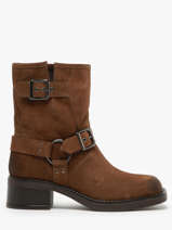 Laarzen Uit Leder We do Bruin women CO99895
