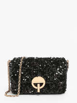 Cross Body Tas M Moon Met Pailletten Vanessa bruno Zwart moon 39V40533