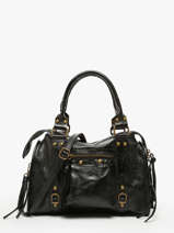 Schoudertas Nine Leder Milano Zwart nine NI24092