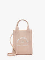 Cross Body Tas Xs Rsg Katoen Karl lagerfeld Roze rsg 246W3890