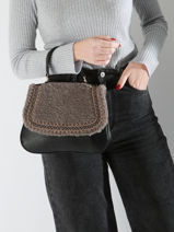Cross Body Tas Polaire Miniprix Zwart polaire BV24865-vue-porte