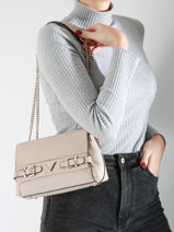 Cross Body Tas Eco Ali Guess Beige eco ali BG951121-vue-porte
