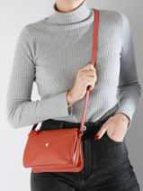 Cross Body Tas Luna Leder Hexagona Oranje luna 6820086-vue-porte