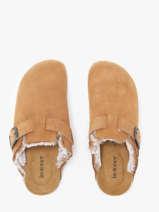 Pantoffels Uit Leder Isotoner Bruin women 94998