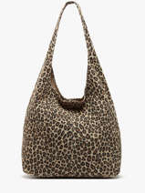 Schoudertas Velvet Leopardo Leder Milano Bruin velvet leopardo VL24062
