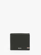 Portefeuille Leder Hugo boss Zwart iconic HLN421A