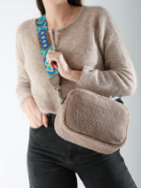 Cross Body Tas Fur Miniprix Beige fur 3929-vue-porte