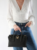 Handtas S Equestre Leder Etrier Beige equestre EEQT142S-vue-porte