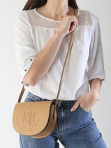 Cross Body Tas Anstey Leder Lauren ralph lauren Beige anstey 31950130-vue-porte
