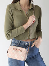 Cross Body Tas Izzy Guess Beige izzy OQ865414-vue-porte