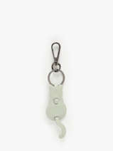 Sleutelhanger Kat Leder Milano Groen caviar CA24125