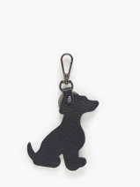 Sleutelhanger Hond Leder Milano Blauw caviar CA24124