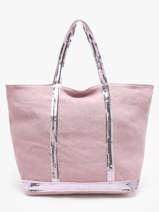 Schoudertas Met Rits L Le Cabas Linnen Vanessa bruno Roze cabas lin 31V40409
