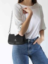 Cross Body Tas Minimal Mono Calvin klein jeans Zwart minimal mono K613049-vue-porte