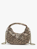 Cross Body Tas Velvet Leopardo Leder Milano Beige velvet leopardo VL24113