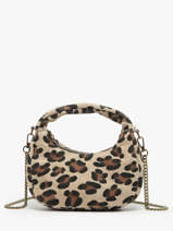 Cross Body Tas Velvet Leopardo Leder Milano Veelkleurig velvet leopardo VL24113