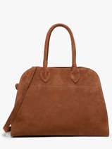 Schoudertas Velvet Leder Milano Bruin velvet VE24118
