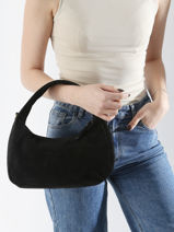 Handtassen Velvet Leder Milano Zwart velvet VE24114-vue-porte