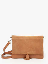 Cross Body Tas Velvet Caviar Leder Milano Bruin velvet caviar VC24114