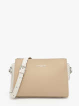 Cross Body Tas Smooth Leder Lancaster Beige smooth 437-02