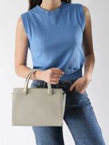 Handtas Sierra Lancaster Wit sierra 8-vue-porte