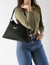 Schoudertas Eden Leder Nathan baume Zwart eden 5-vue-porte