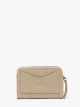 Portemonnee Leder Nat et nin Beige vintage PIA