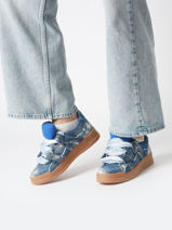 Sneakers Inna Uit Leder Semerdjian Blauw women INNAB337-vue-porte